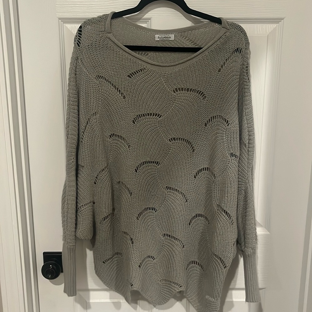Grey patterned sweater